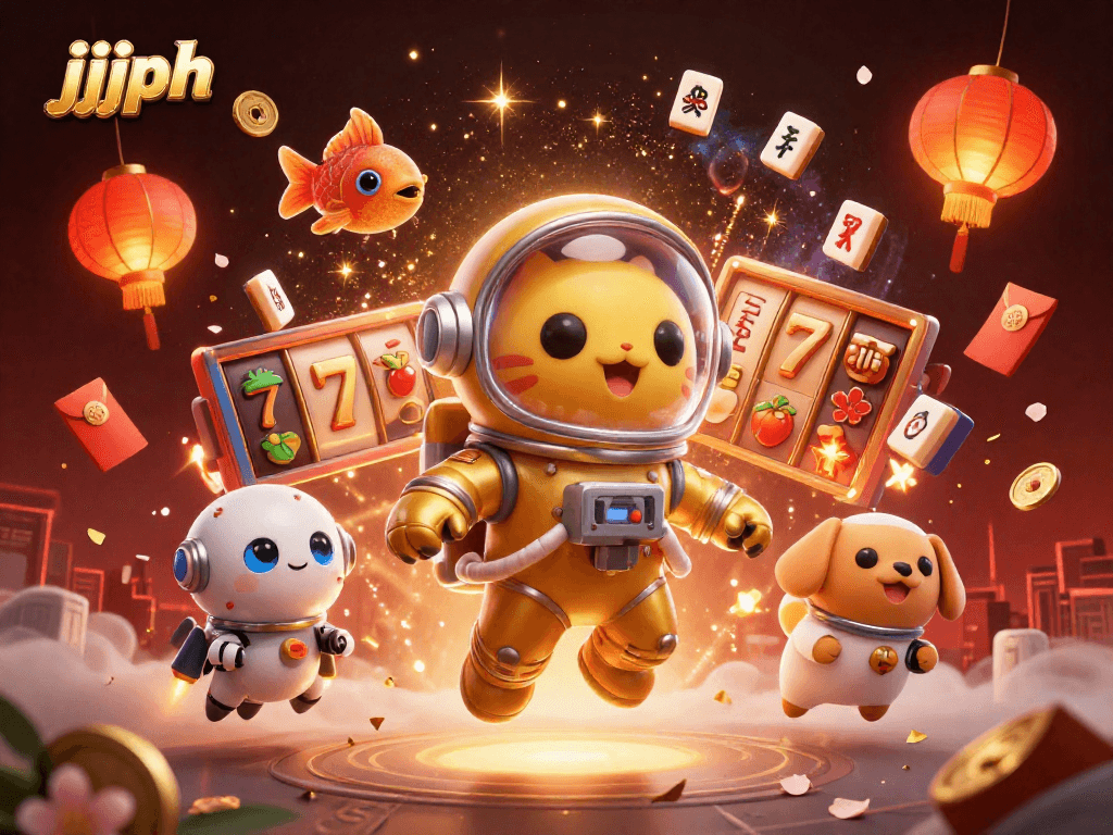 Mag-enjoy ng mga laro sa jjjph habang ang astronot na pusa ay naglalaro sa isang nakabighaning casino.
