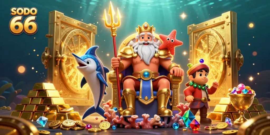 Engage with SODO 66's vibrant casino world through an enchanting underwater scene