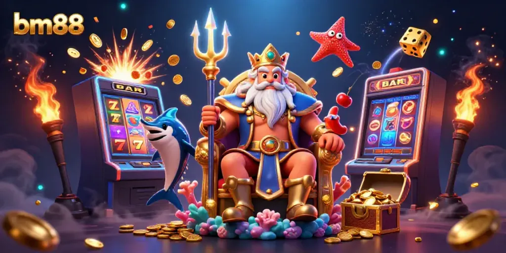 Experience the vibrant world of bm88 with Neptune and extravagant slot machines.