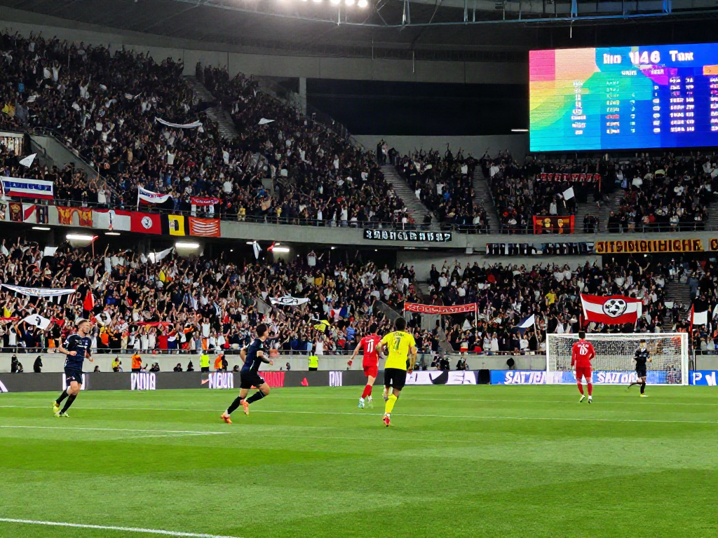 A thrilling moment from a live football match featuring players in action, highlighting xoilactv's streaming experience.