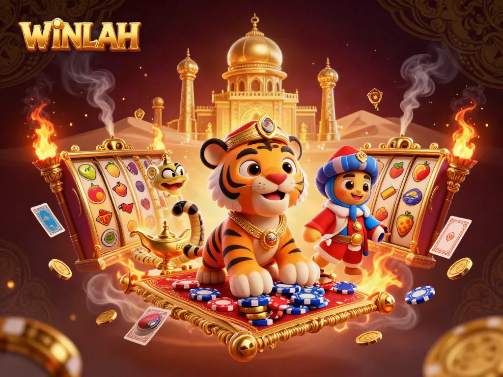 WINLAH offers thrilling casino gameplay with slots and magical Arabian-inspired elements.