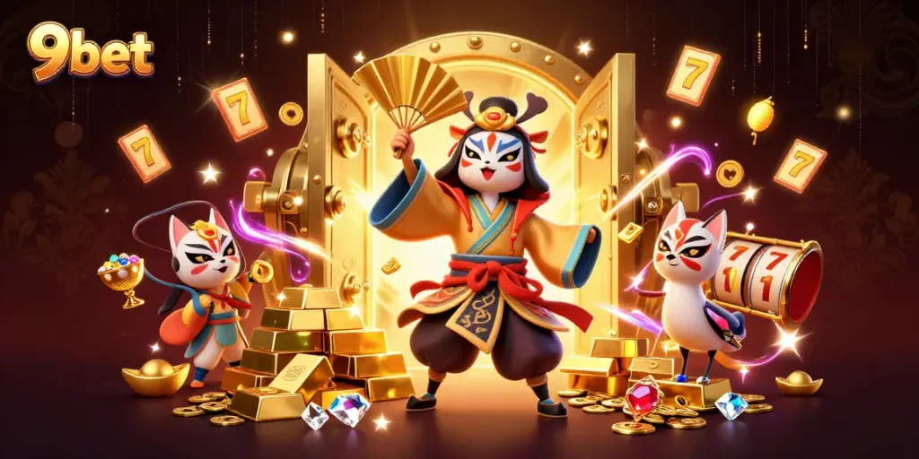 Experience thrilling wins at 9bet with dynamic characters and vibrant casino elements.