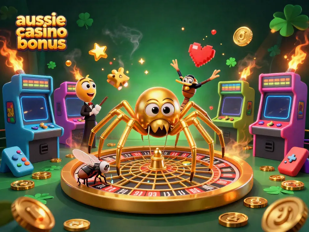Experience the thrill with the aussie casino bonus as lively 3D characters showcase exciting gaming elements.