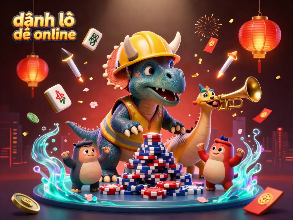 Experience the excitement of đánh lô đề online with dynamic characters and vibrant casino elements.