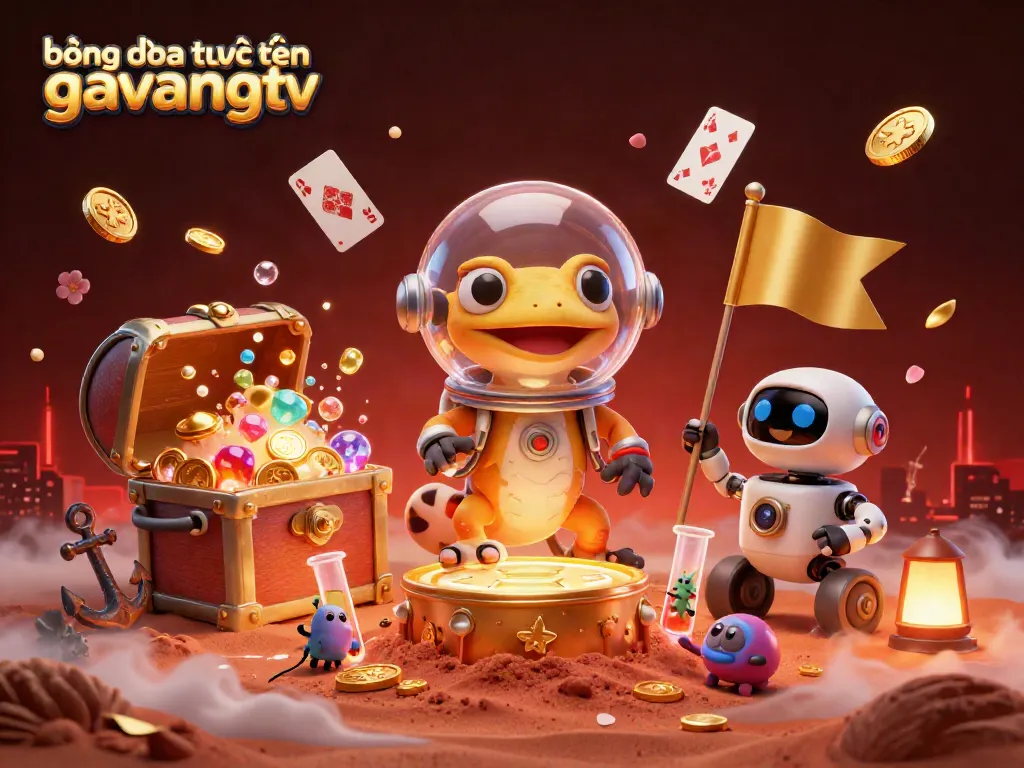Engage in bóng đá trực tuyến gavangtv as Martian gecko discovers a golden casino on Mars.