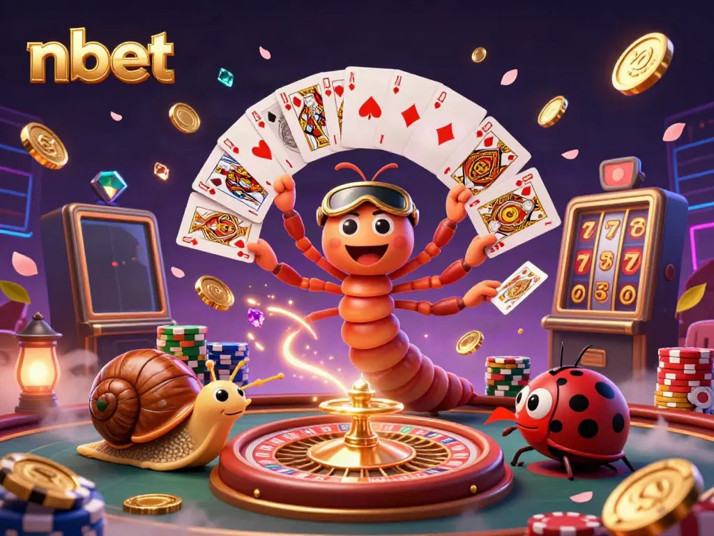 Experience vibrant gambling action with nbet’s lively dealer, colorful poker chips, and dynamic game elements.