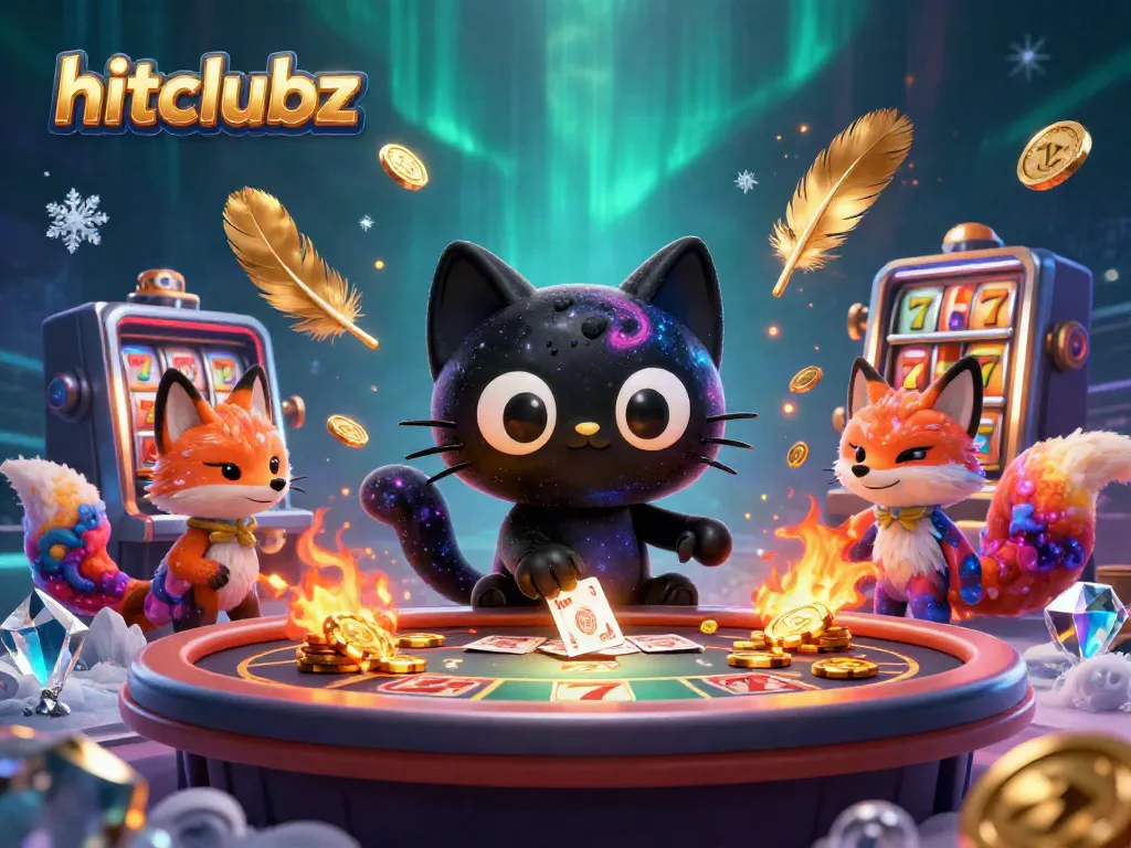 Play thrilling games at hitclubz with the captivating cosmic casino table and colorful companions.