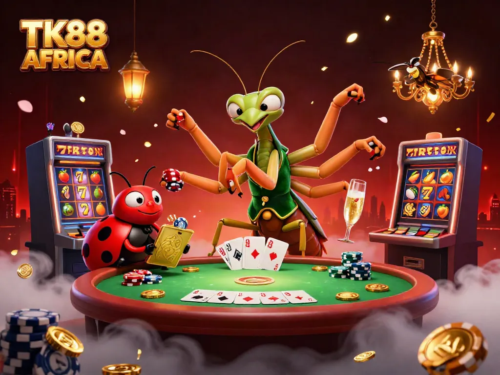 Experience thrilling gameplay at TK88 AFRICA with vibrant casino elements and immersive characters.