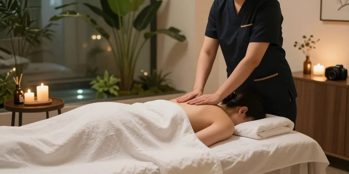 Experience a serene 남양주출장마사지 in a calming spa setting.