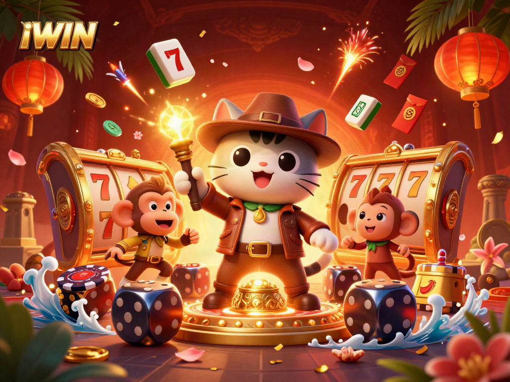 Experience thrilling wins with IWIN in a captivating casino adventure featuring a golden artifact.
