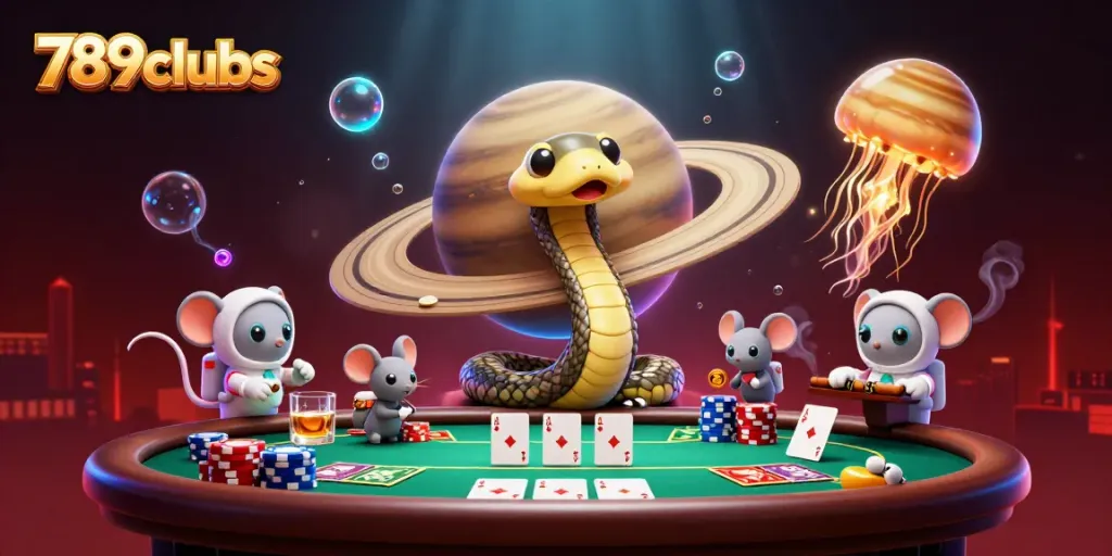 Join the thrilling world of 789clubs with astronauts betting on a cosmic roulette wheel.